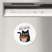 Das Leben ist süß - rundes Magnet (In Situ (Geschirrspüler))