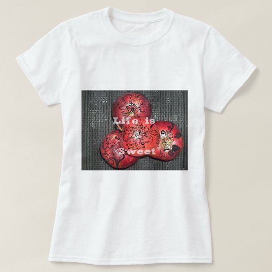 Das Leben ist süß T-Shirt (Design vorne)