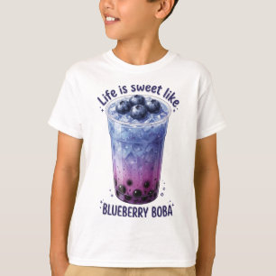 Das Leben ist süß wie Blueberry-Boba T-Shirt