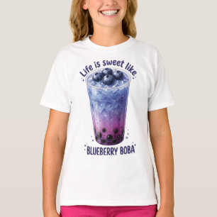 Das Leben ist süß wie Blueberry-Boba T-Shirt