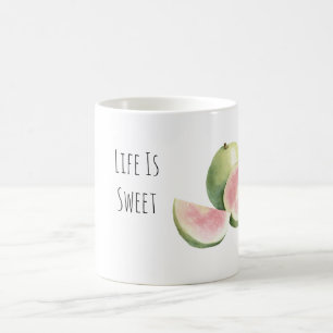 Das Leben ist süße Guavenfrucht Kaffeetasse