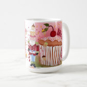 Das Leben ist süße Kuchen-Tasse Kaffeetasse (VorderseiteRechts)