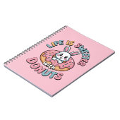 Das Leben ist süßer mit Donuts Notizblock (Linke Seite)