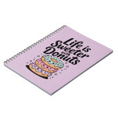 Das Leben ist süßer mit Donuts Notizblock (Linke Seite)