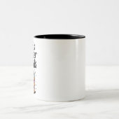 Das Leben ist süßer mit Donuts Zweifarbige Tasse (Mittel)