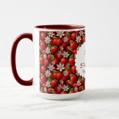 Das Leben ist süßer mit Erdbeeren an deiner Seite Tasse (Links)