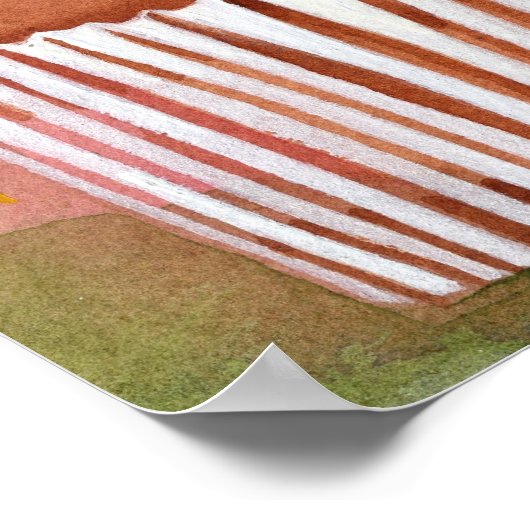 Das Leben ist süßes Cupcake Poster (Ecke)