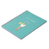 Das Leben ist Sweet Pineapple Key Notizblock (Linke Seite)