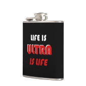 Das Leben ist Ultra, Ultra ist das Leben Flachmann (Links)