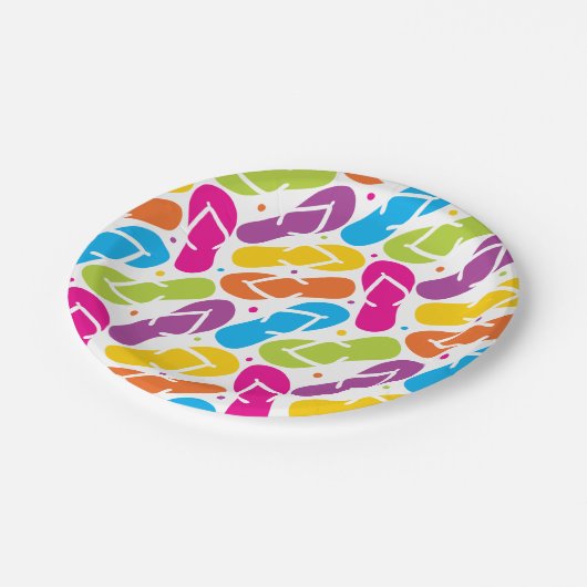 Das Leben ist umdrehen herein Reinfall-Muster Pappteller (Schrägansicht)