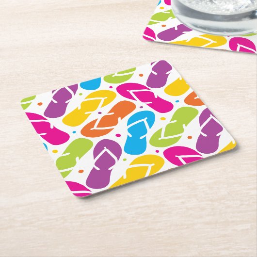 Das Leben ist umdrehen herein Reinfall-Muster Rechteckiger Pappuntersetzer (angewinkelt)