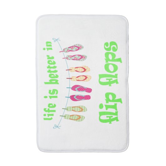 das Leben ist umdrehen herein Reinfallbadmatte Badematte (Vorderseite Vertikal)