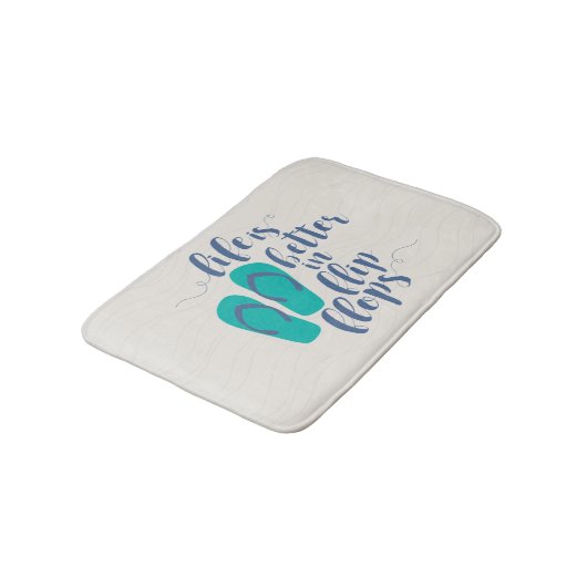 Das Leben ist umdrehen herein Reinfälle besser Badematte (Schrägansicht)