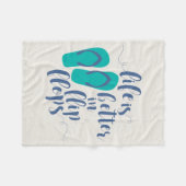 Das Leben ist umdrehen herein Reinfälle besser Fleecedecke (Vorderseite (Horizontal))