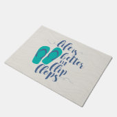 Das Leben ist umdrehen herein Reinfälle besser Fußmatte (Schrägansicht)