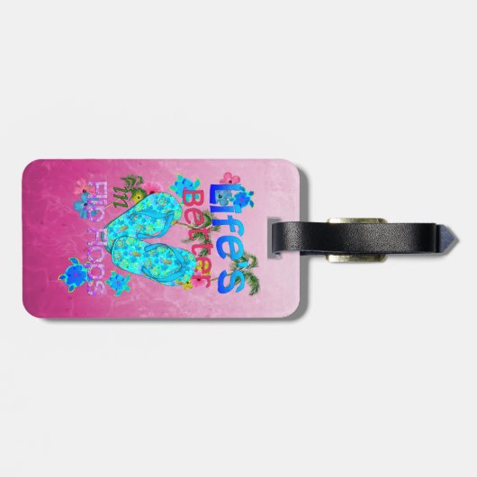 Das Leben ist umdrehen herein Reinfälle besser Gepäckanhänger (Rückseite horizontal)