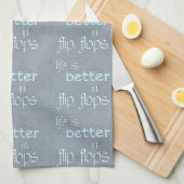 Das Leben ist umdrehen herein Reinfälle besser Handtuch (Viertel Falte)