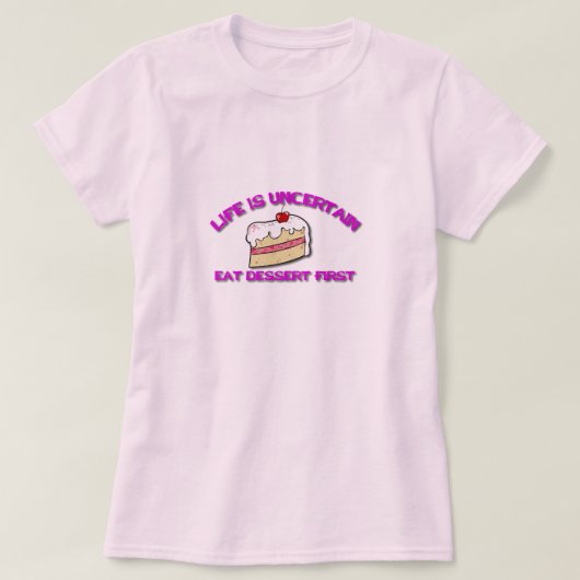 Das Leben ist ungewiss T-Shirt (Design vorne)