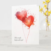 Das Leben ist viel besser mit dir Karte (Gelbe Blume)