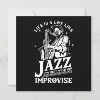 Das Leben ist viel wie ein Geschenk der Jazzmusikb