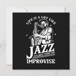 Das Leben ist viel wie ein Geschenk der Jazzmusikb Einladung