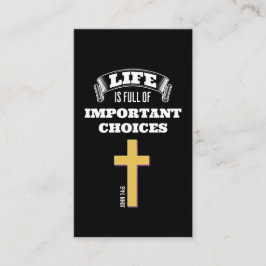 DAS LEBEN IST VOLL VON WICHTIGEN AUSWAHLEN Christl Visitenkarte