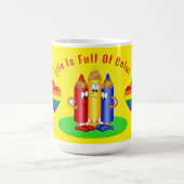 Das Leben Ist Voller Farbe Kaffeetasse (Mittel)