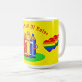 Das Leben Ist Voller Farbe Kaffeetasse (VorderseiteRechts)