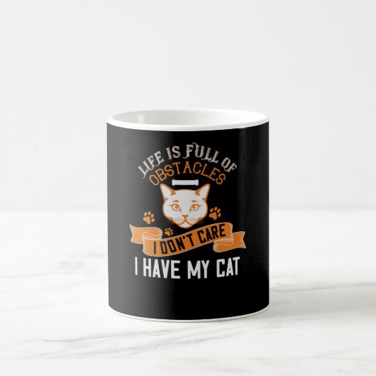 Das Leben ist voller Hindernisse Kaffeetasse (Mittel)