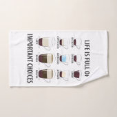 Das Leben ist voller wichtiger Entscheidungen - Fu Handtuch (Handtuch)