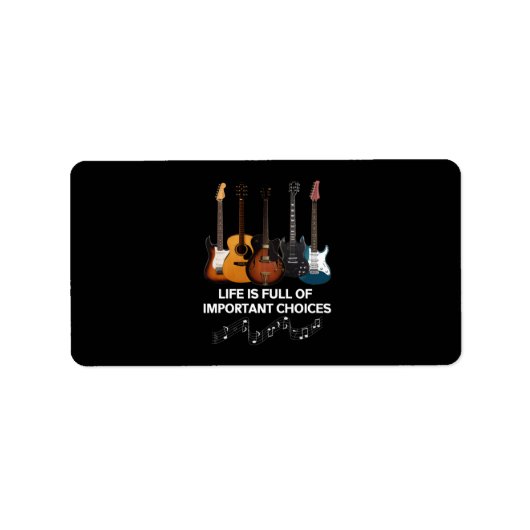 Das Leben ist voller wichtiger Entscheidungen Gita Adressaufkleber (Vorne)