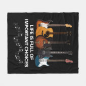 Das Leben ist voller wichtiger Entscheidungen Gita Fleecedecke (Vorderseite (Horizontal))