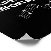 Das Leben ist voller wichtiger Entscheidungen Gita Poster (Ecke)