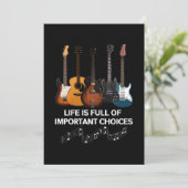 Das Leben ist voller wichtiger Entscheidungen Gita Save The Date (Stehend Vorderseite)