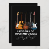 Das Leben ist voller wichtiger Entscheidungen Gita Save The Date (Vorne/Hinten)