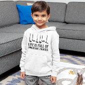 Das Leben ist voller wichtiger Entscheidungen Golf Hoodie