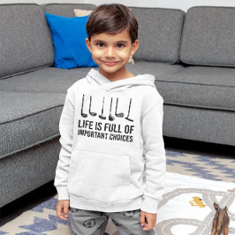 Das Leben ist voller wichtiger Entscheidungen Golf Hoodie