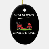 Das Leben ist voller wichtiger Entscheidungen Golf Keramik Ornament (Hinten)