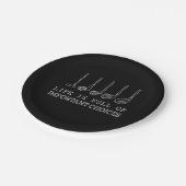 Das Leben ist voller wichtiger Entscheidungen Golf Pappteller (Schrägansicht)