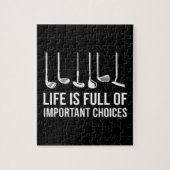 Das Leben ist voller wichtiger Entscheidungen Golf Puzzle (Vertikal)