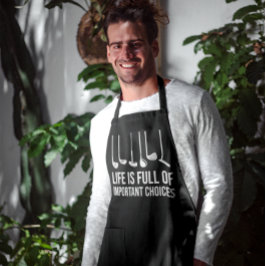 Das Leben ist voller wichtiger Entscheidungen Golf Schürze