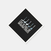 Das Leben ist voller wichtiger Entscheidungen Golf Serviette (Ecke)