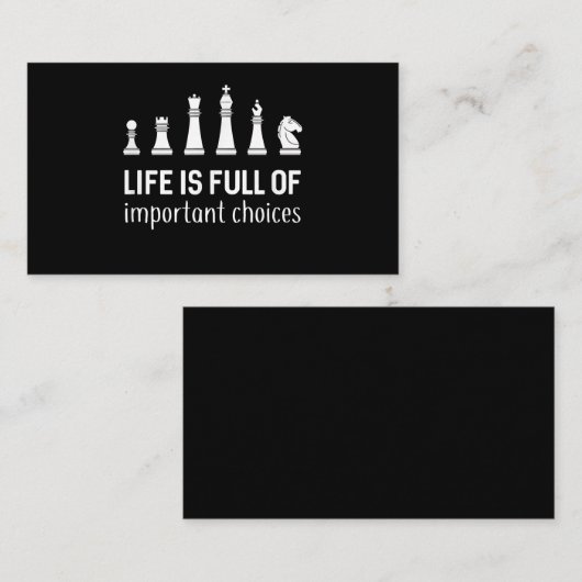 Das Leben ist voller wichtiger Entscheidungen, Sch Begleitkarte (Vorne/Hinten)