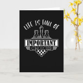 Das Leben ist voller wichtiger Entscheidungen Scha Karte (Gelbe Blume)