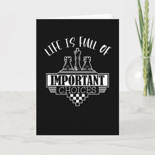 Das Leben ist voller wichtiger Entscheidungen Scha Karte