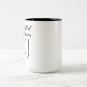 Das Leben ist voller wichtiger Wahlmöglichkeiten Zweifarbige Tasse (Mittel)