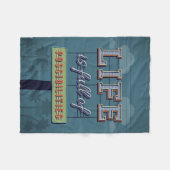 Das Leben ist von den Möglichkeiten voll Fleecedecke (Vorderseite (Horizontal))