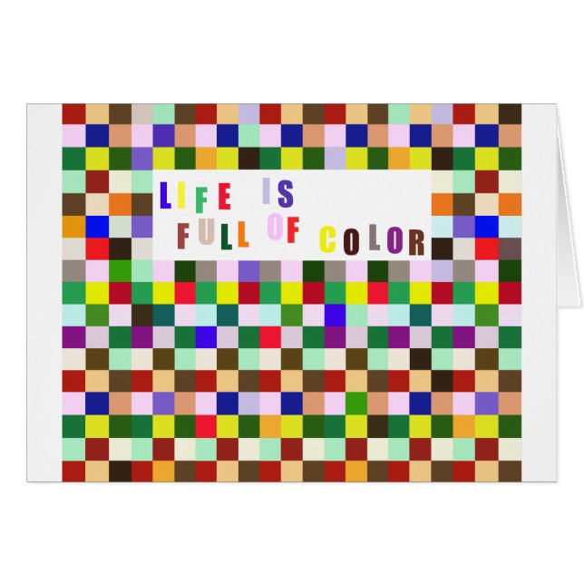 Das Leben ist von der Farbe voll (Vorderseite (Horizontal))