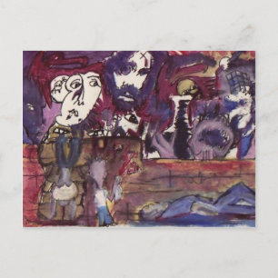 Das Leben ist vorbei und jetzt bin ich vorbei Postkarte