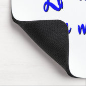 Das Leben ist, was man daraus Typografie macht Mousepad (Ecke)